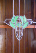 Art Nouveau/Edwardian design in a buffet door