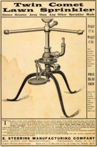 1899 sprinkler ad.