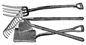 1900s Garden tools.