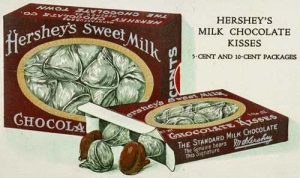 1920s ad for Hershey's Kisses