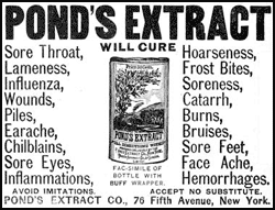 Vintage ad for Pond's Extract.