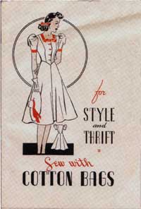 Cover of sewing brochure.