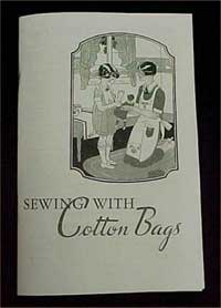 Cover of Sewing with Cotton Bags booklet.
