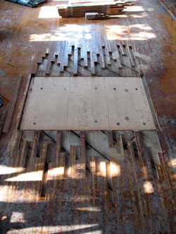 Flooring Next To 90 Year Old Wood, Patching Hardwood Floors