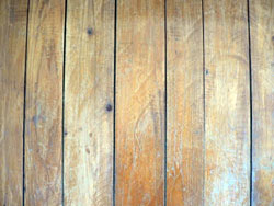 Hardwood floor with gaps.