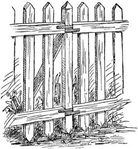 Drawing of fence.