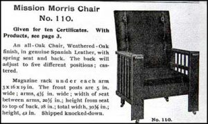 Mission Morris chair ad.