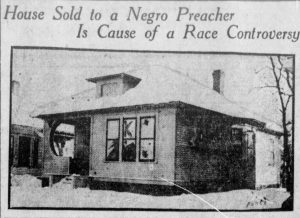 photo of house from newspaper