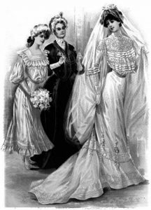 1902 bride and her attendant.