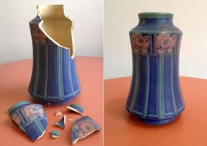 before and after vase repair