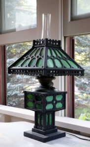 Cast iron table lamp