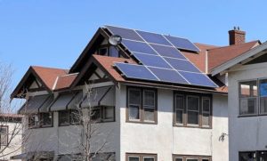 solar panels on duplex roof