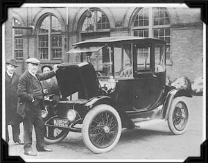 Edison and electric car.