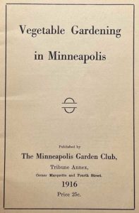 Book cover of "Vegetable Gardening in Minneapolis"