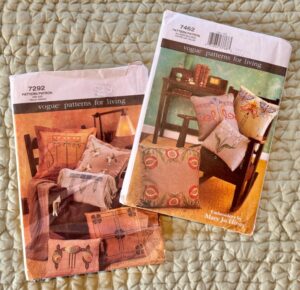 Two pillow pattern envelopes.