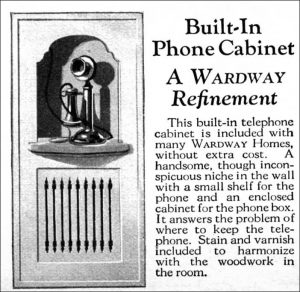 Phone cabinet ad.