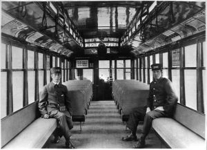 interior of streetcar