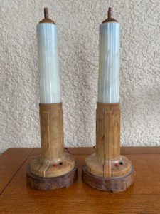 Art Deco period "Skyscraper" table lamps