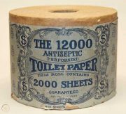 photo of vintage toilet paper roll