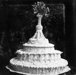 Wedding cake from 1900s.