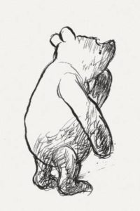 drawing of Pooh