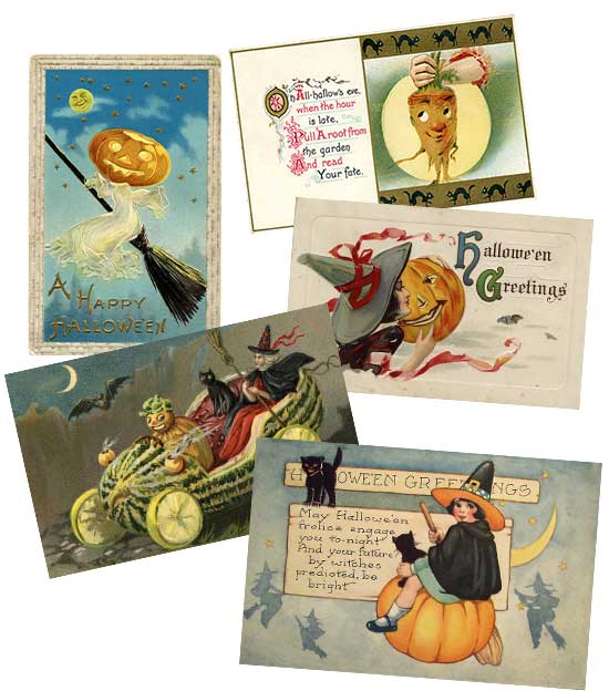 5 Halloween cards