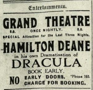 Dracula theater poster