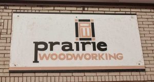 Prairie Woodworking sign.