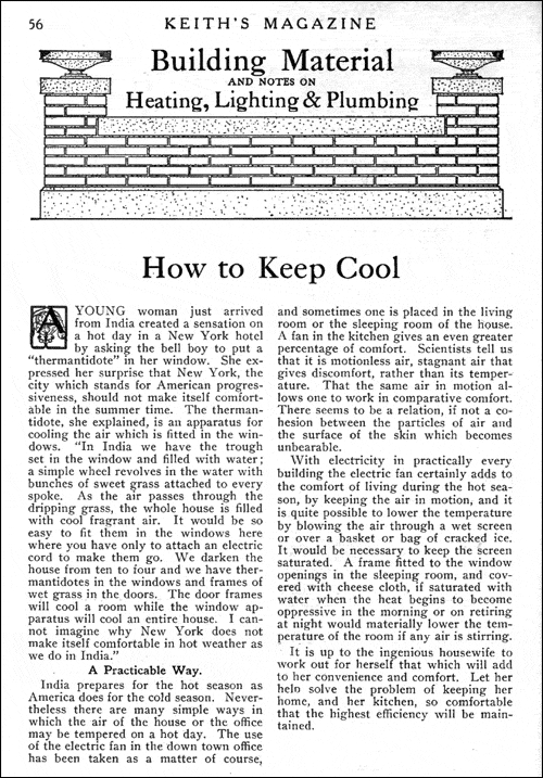 How to keep cool.